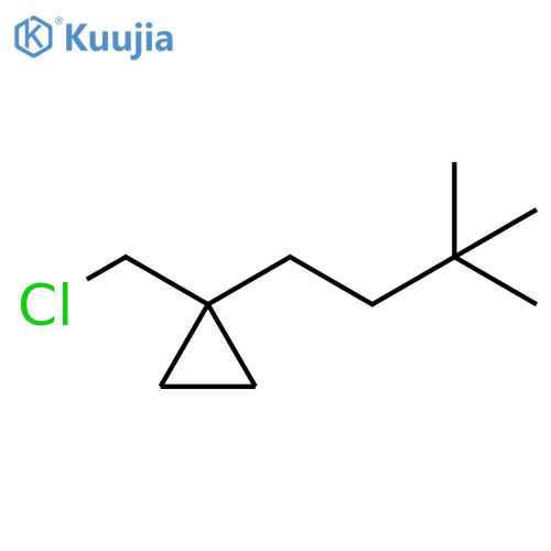Cyclopropane, 1-(chloromethyl)-1-(3,3-dimethylbutyl)- structure