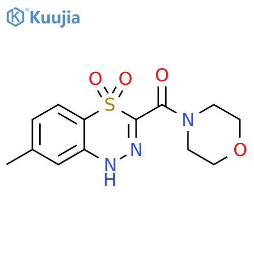 7-Methyl-3-(morpholine-4-carbonyl)-1H-4(lambda6),1,2-benzothiadiazine-4,4-dione structure