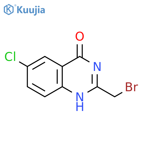 2-(bromomethyl)-6-chloro-3,4-dihydroquinazolin-4-one structure