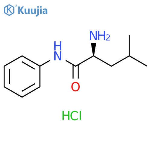 (2S)-2-amino-4-methyl-N-phenylpentanamide structure