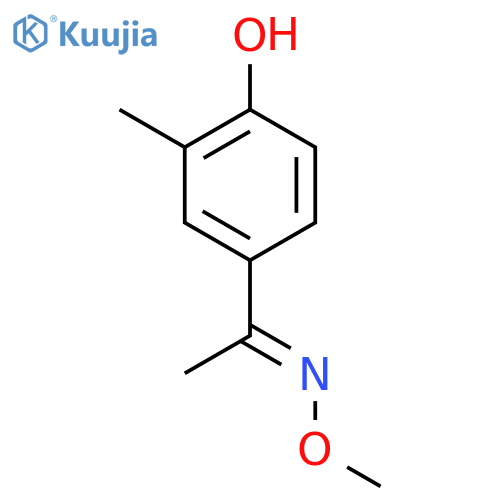 4-1-(methoxyimino)ethyl-2-methylphenol structure