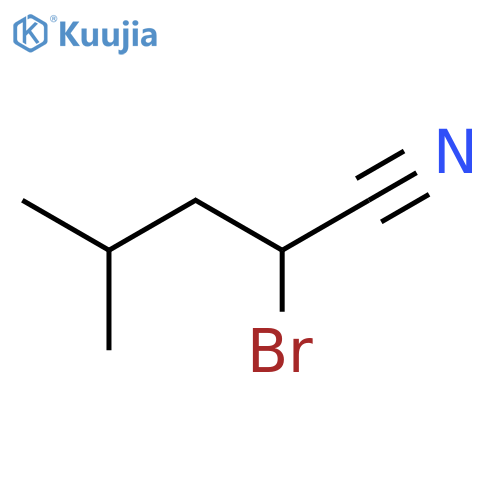 Pentanenitrile, 2-bromo-4-methyl-, (±)- structure