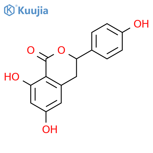 1H-2-Benzopyran-1-one,3,4-dihydro-6,8-dihydroxy-3-(4-hydroxyphenyl)- structure