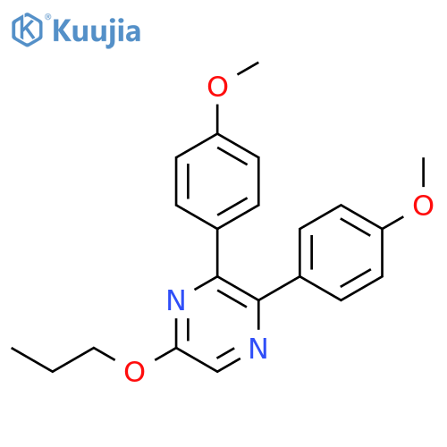 Pyrazine, 2,3-bis(4-methoxyphenyl)-5-propoxy- structure