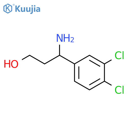 3-amino-3-(3,4-dichlorophenyl)propan-1-ol structure