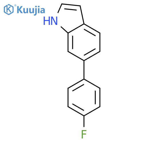 1H-Indole,6-(4-fluorophenyl)- structure
