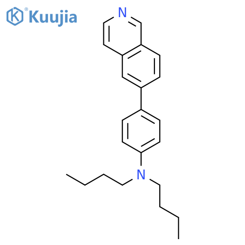 Benzenamine, N,N-dibutyl-4-(6-isoquinolinyl)- structure