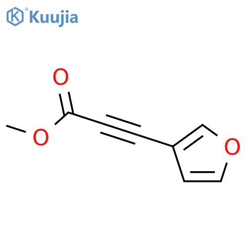 2-Propynoic acid,3-(3-furanyl)-, methyl ester structure