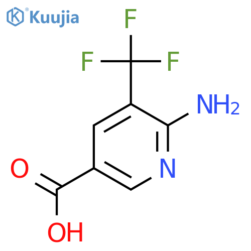 6-amino-5-(trifluoromethyl)pyridine-3-carboxylic acid structure