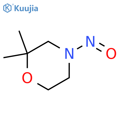 Morpholine, 2,2-dimethyl-4-nitroso- structure
