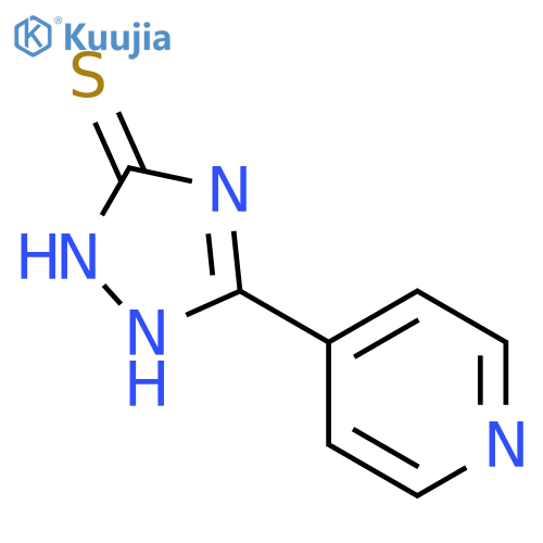 5-(pyridin-4-yl)-2H-1,2,4-triazole-3-thiol structure