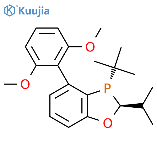 (2S,3S)-3-Tert-butyl-4-(2,6-dimethoxyphenyl)-2-propan-2-yl-2H-1,3-benzoxaphosphole structure
