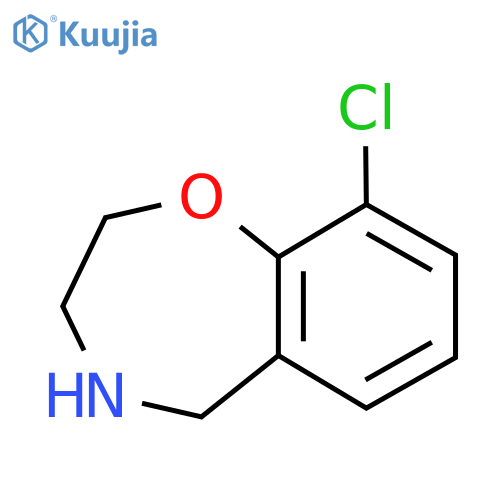 9-chloro-2,3,4,5-tetrahydro-1,4-benzoxazepine structure