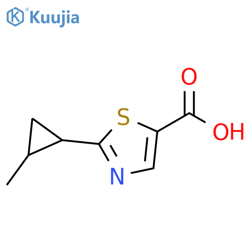 5-Thiazolecarboxylic acid, 2-(2-methylcyclopropyl)- structure