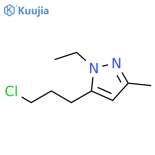1H-Pyrazole, 5-(3-chloropropyl)-1-ethyl-3-methyl- structure