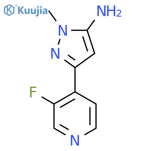 3-(3-Fluoropyridin-4-yl)-1-methyl-1h-pyrazol-5-amine structure