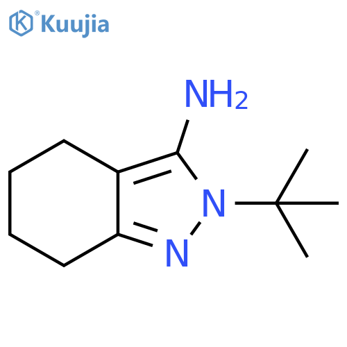 2H-Indazol-3-amine, 2-(1,1-dimethylethyl)-4,5,6,7-tetrahydro- structure