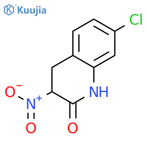 2(1H)-Quinolinone,7-chloro-3,4-dihydro-3-nitro- structure