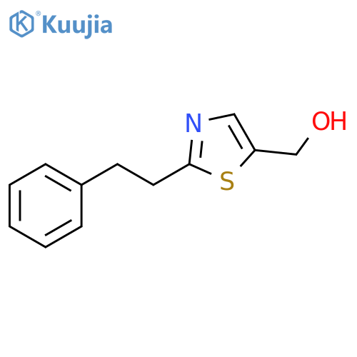 2-(2-phenylethyl)-1,3-thiazol-5-ylmethanol structure
