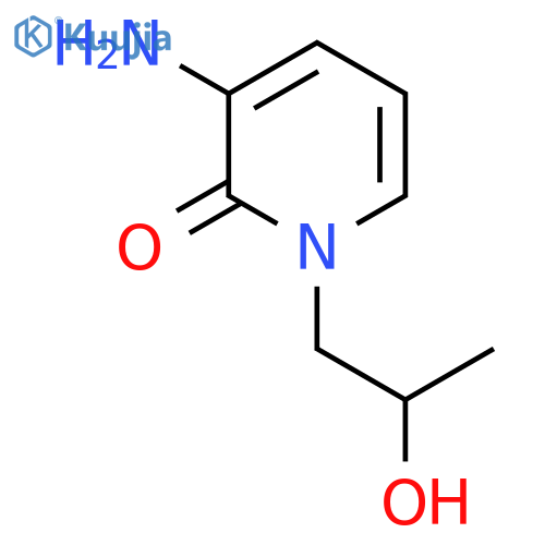 3-Amino-1-(2-hydroxypropyl)-1,2-dihydropyridin-2-one structure