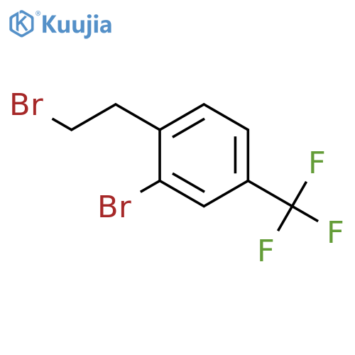 Benzene, 2-bromo-1-(2-bromoethyl)-4-(trifluoromethyl)- structure