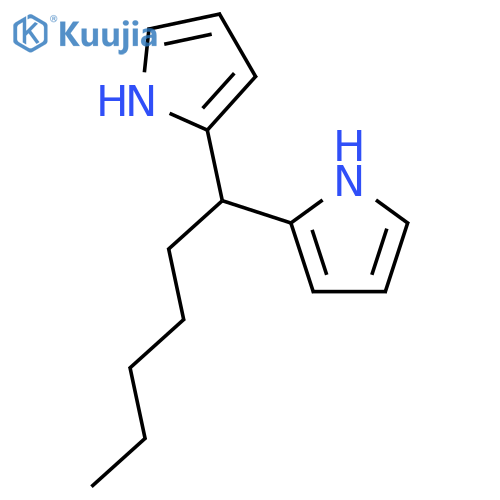 1H-PYRROLE, 2,2'-HEXYLIDENEBIS- structure