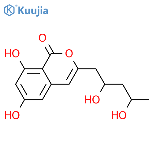 3-(2,4-Dihydroxypentyl)-6,8-dihydroxy-1H-2-benzopyran-1-one; (2'R,4'R)-form structure