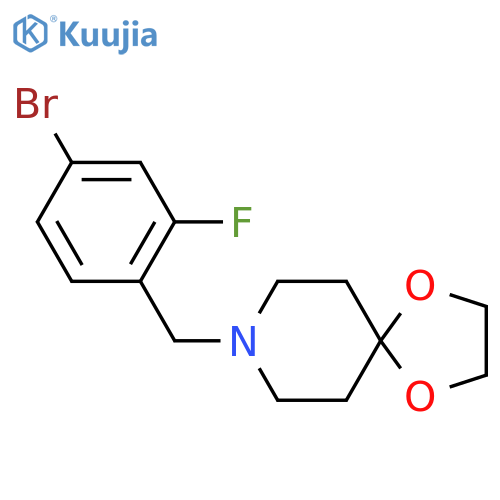 8-(4-Bromo-2-fluorobenzyl)-1,4-dioxa-8-azaspiro4.5decane structure