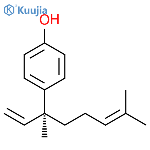 Phenol,4-[(1S)-1-ethenyl-1,5-dimethyl-4-hexen-1-yl]- structure