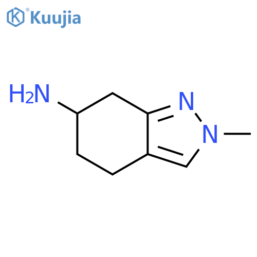 2-methyl-4,5,6,7-tetrahydro-2H-indazol-6-amine structure
