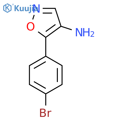 5-(4-bromophenyl)-1,2-oxazol-4-amine structure