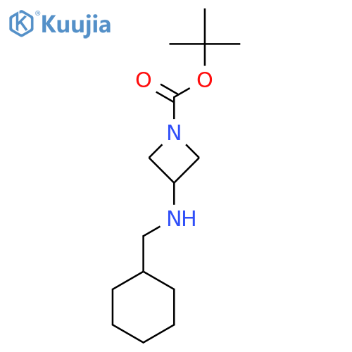 Tert-Butyl 3-((cyclohexylmethyl)amino)azetidine-1-carboxylate structure