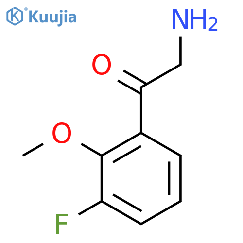 2-amino-1-(3-fluoro-2-methoxyphenyl)ethan-1-one structure