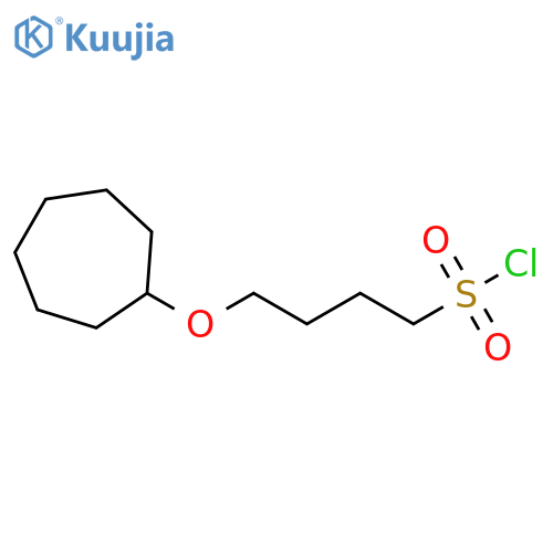 4-(cycloheptyloxy)butane-1-sulfonyl chloride structure