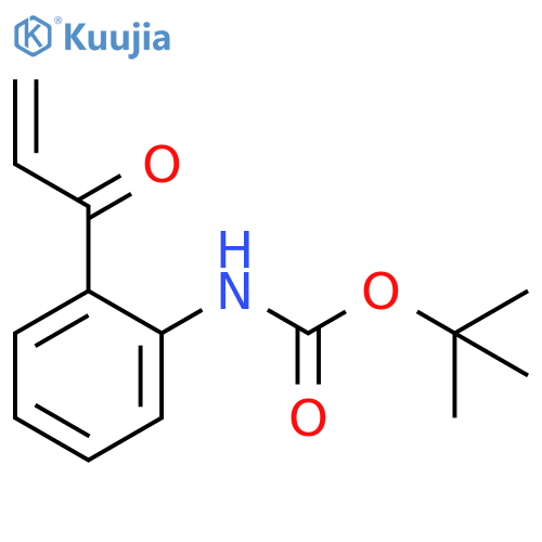 Carbamic acid, N-[2-(1-oxo-2-propen-1-yl)phenyl]-, 1,1-dimethylethyl ester structure