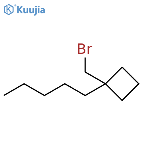 Cyclobutane, 1-(bromomethyl)-1-pentyl- structure