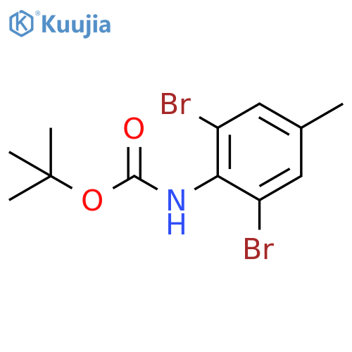 1,1-Dimethylethyl N-(2,6-dibromo-4-methylphenyl)carbamate structure