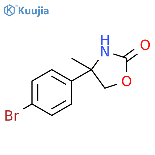 4-(4-bromophenyl)-4-methyl-1,3-oxazolidin-2-one structure