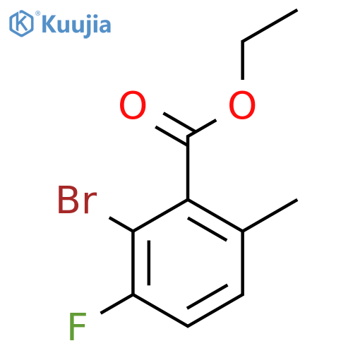2-Bromo-3-fluoro-6-methylbenzoic acid ethyl ester structure