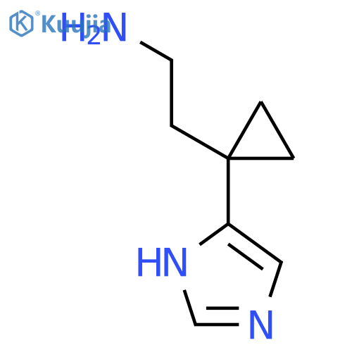 2-[1-(1H-imidazol-5-yl)cyclopropyl]ethan-1-amine structure