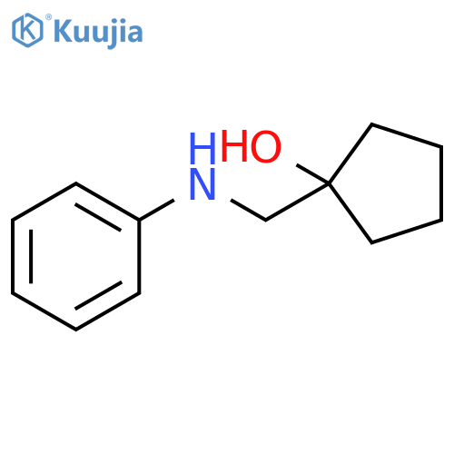 1-(phenylamino)methylcyclopentan-1-ol structure