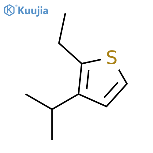 Thiophene,2-ethyl-3-(1-methylethyl)- structure