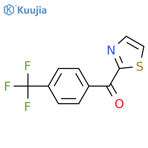 1,3-thiazol-2-yl-[4-(trifluoromethyl)phenyl]methanone structure