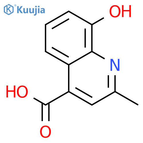 8-Hydroxy-2-methylquinoline-4-carboxylic acid structure