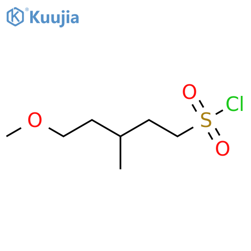 5-methoxy-3-methylpentane-1-sulfonyl chloride structure