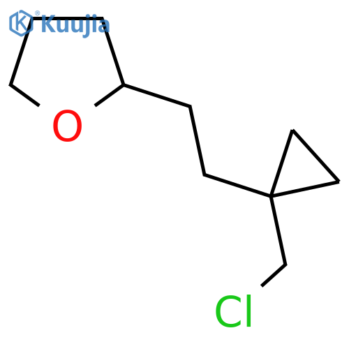2-[2-[1-(Chloromethyl)cyclopropyl]ethyl]oxolane structure