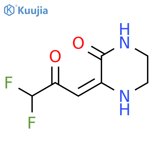 2-Piperazinone,3-(3,3-difluoro-2-oxopropylidene)- structure