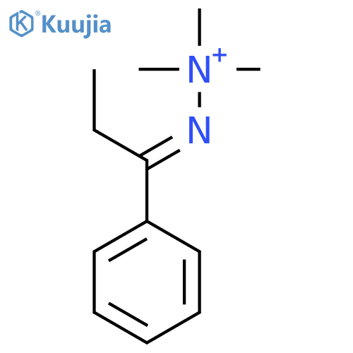 Hydrazinium, 1,1,1-trimethyl-2-(1-phenylpropylidene)-, (E)- structure