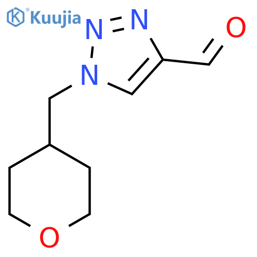 1-[(Oxan-4-yl)methyl]-1H-1,2,3-triazole-4-carbaldehyde structure