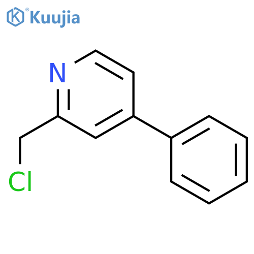 2-(chloromethyl)-4-phenylpyridine structure